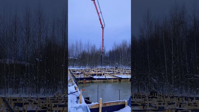 Монолитный фундамент. Зимние бетонирование.