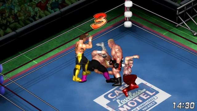 Sting vs. Johnny B. Badd vs. Brock Lesnar vs. Toshiaki Kawada (Fire Pro Wrestling World) 100% ratin