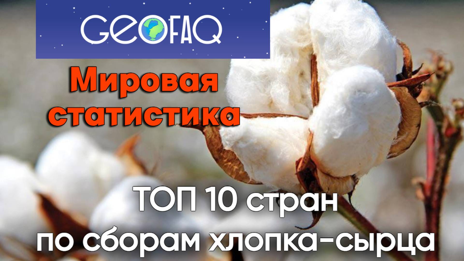 ТОП 10 стран по сборам хлопка