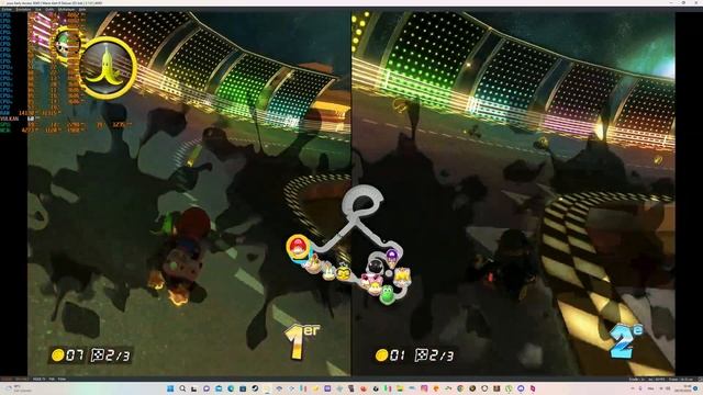 yuzu mario kart 8 2 playeurs parsec rx 6800 + i5 12600 k 4.9 ghz