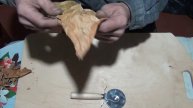 Подготовка покровного листа для сигар