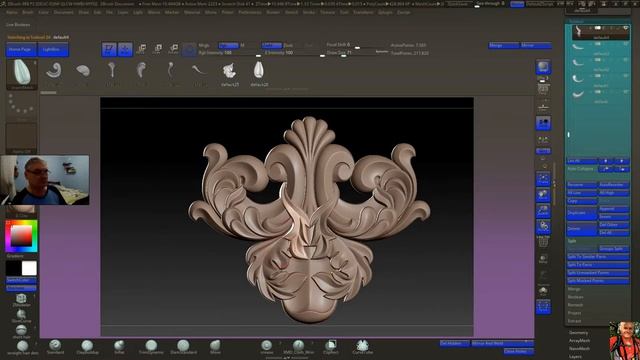 Создание набора объемных кистей zbrush