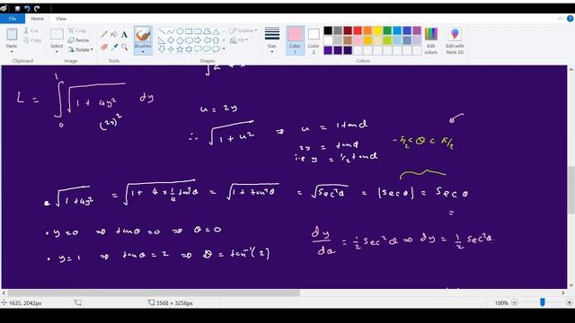 Arc length of the Parabola y^2=x