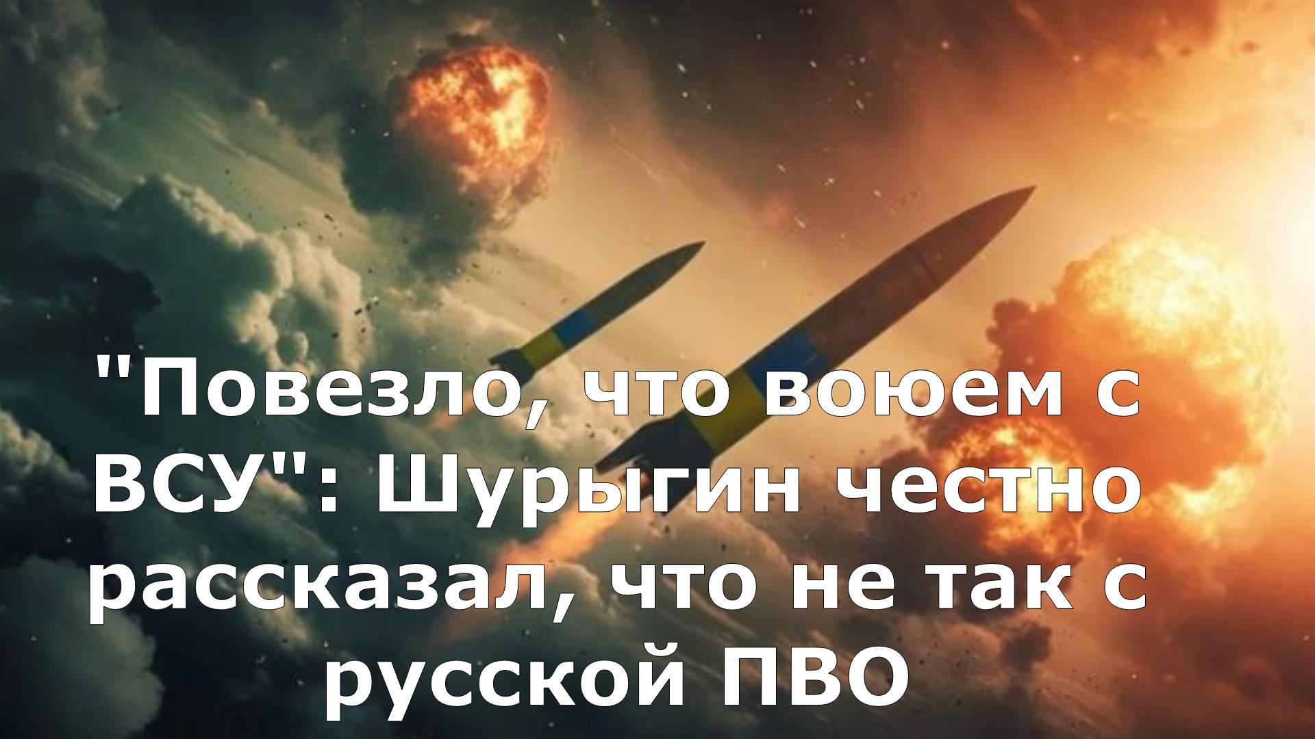 "Повезло, что воюем с ВСУ": Шурыгин честно рассказал, что не так с русской ПВО