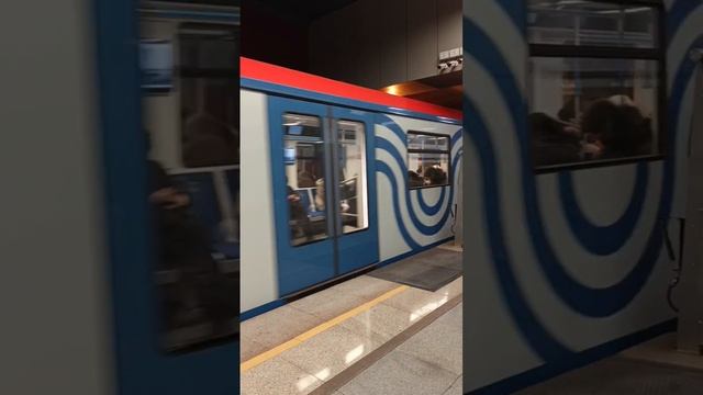 Прибытие поезда 81-765 "Москва-2019" на станцию Новомосковская Сокольнической линии