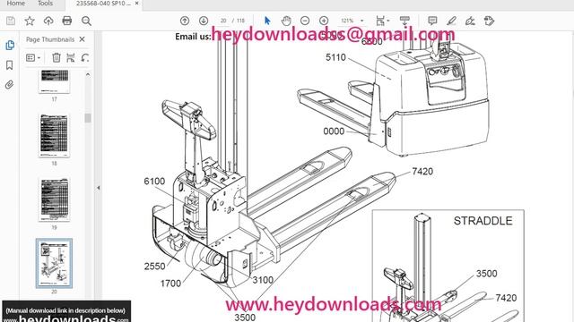 Toyota Forklift SP10 SP10S Service Manual SN 904526