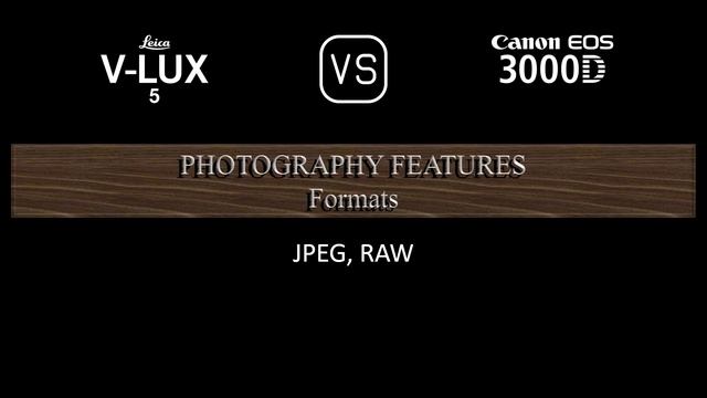 Leica V-Lux 5 vs. Canon EOS 3000D: A Comparison of Specifications