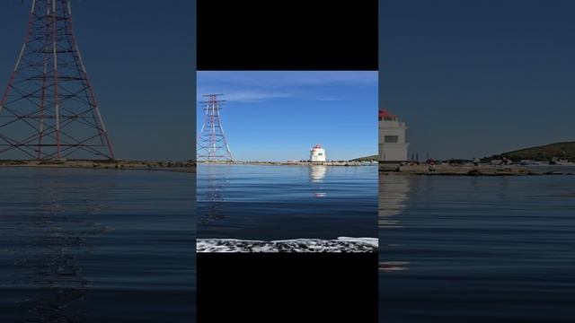 Вид на Токаревский маяк с воды
