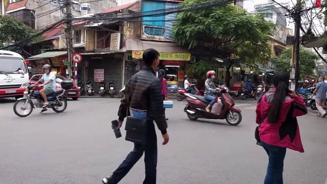 Hanoi, Vietnam - Watching traffic