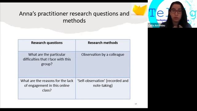 PART 2 of TELSIG event: An Introduction to EAP practitioner research (Celia Antoniou)