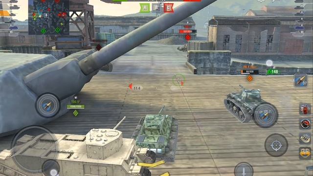 Играю с другом в танк зблиц на лв понт 4