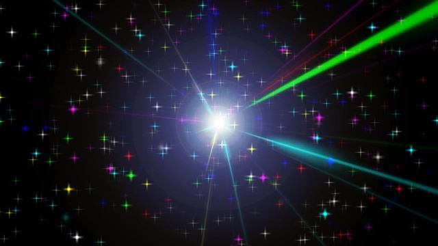 Neon Stars | Colourful Neon Space Game Effect | Multi Colour Stars