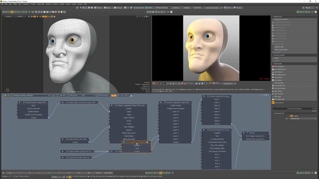 Modo _ Octane Render_ Cryptomatte Mask Output AOV