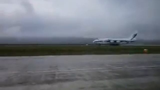 AN-124 take off airport baikal