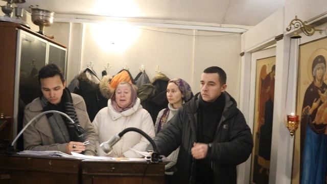 Пение стихир на паремиях. Вечерня после литургии. Навечерие Богоявления. Суббота, 18 января 2025 г