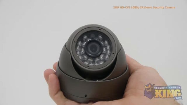 2MP HD-CVI 1080p IR Dome Security Camera (Dark Gray) - CVIOD-TP2IRE-G