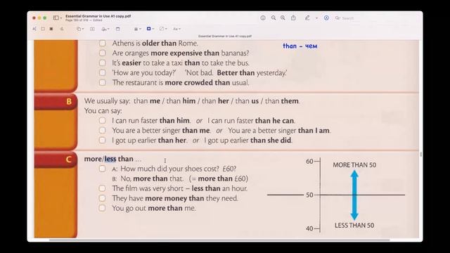 88. Comparison of adjectives (than, much more)