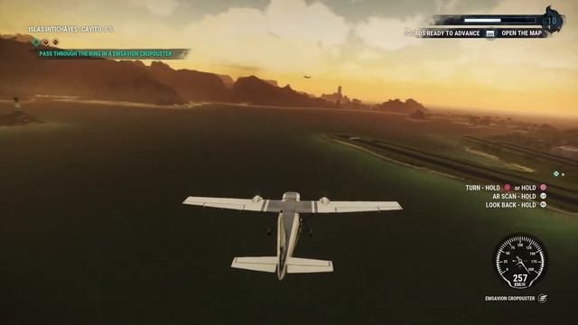 Just Cause 4 - Airplane stunt with map at Islas intichayes: Aeropuerto General Benitez