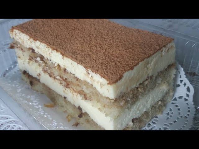 Тирамису с кремом на маскарпоне/TIRAMISU CAKE/муссовый торт Тирамису