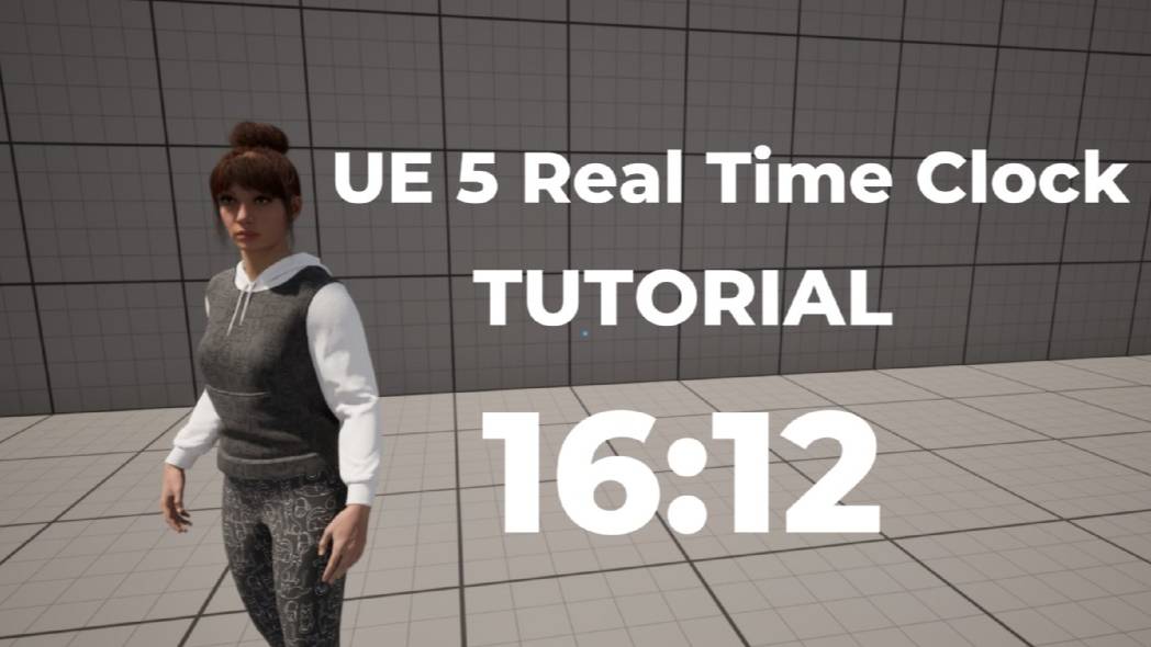 UE 5 Real Time Clock #clock widget #widget #ue5realtime clock #