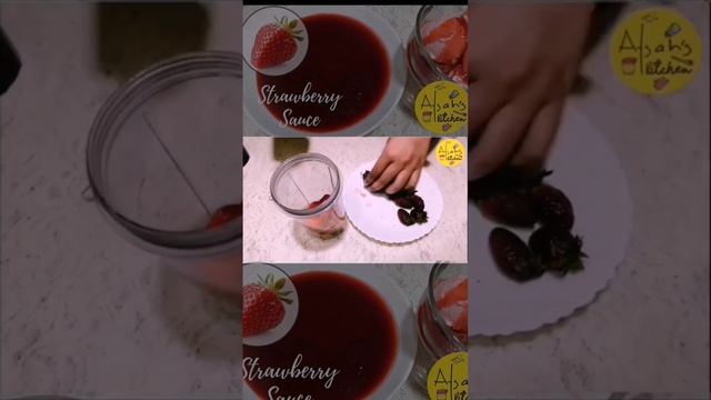 #shorts Quick Strawberry sauce recipe