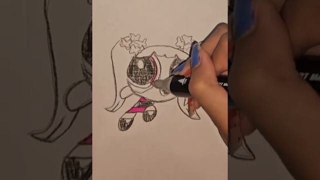 How To Draw Hanni New Jeans PowerPuff Girl #newjeans #powerpuffgirls #art #shorts #drawing