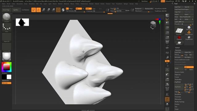 Видеоурок о том, как создавать сustom VDM brushes в ZBrush