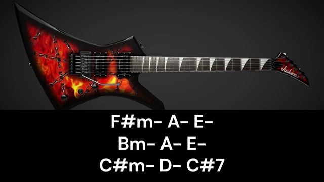 Heavy Rock Backing Track in F#m