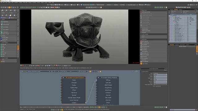 Modo _ Octane Render_ Curvature Texture Node