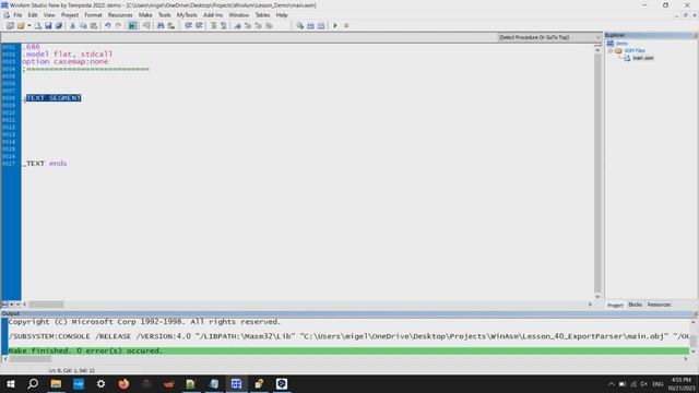 x86Assembler#3 Ассемблер - Начало