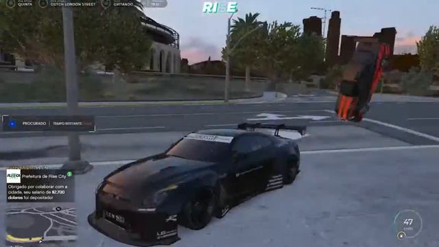 Greg de GTR capotando o Meu R34  - RISE RP