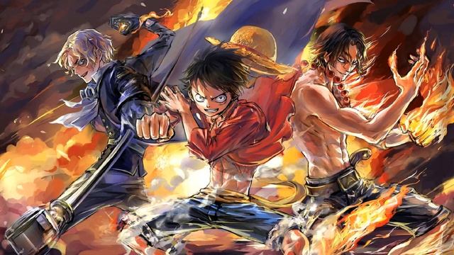 Luffy,Ace,Sabo-Fire