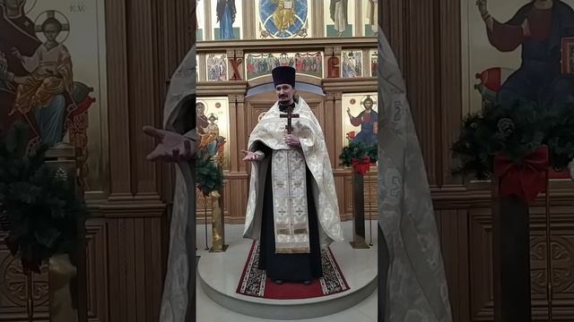 Навечерие Богоявления. Об основных смыслах праздника. Проповедь о. Вячеслава. 18.1.25