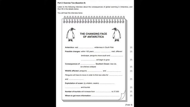 IGCSE Listening Test October - November 2005 ENGLISH AS A SECOND LANGUAGE