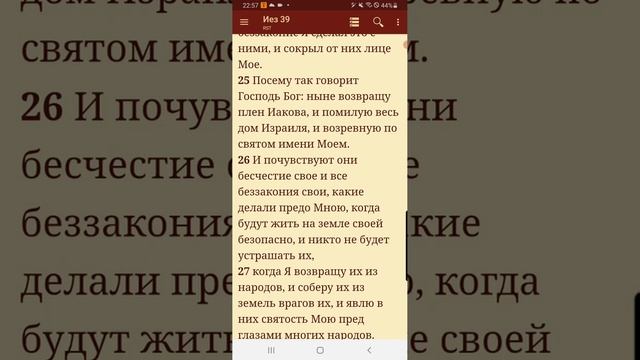 #39. "Иезекииль.и не буду уже скрывать от них лица Моего, потому что Я изолью дух Мой на дом"