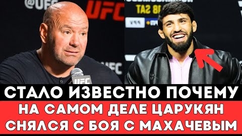 СТАЛО ИЗВЕСТНО ПОЧЕМУ|НА САМОМ ДЕЛЕ | ЦАРУКЯН |СНЯЛСЯ С БОЯ С МАХАЧЕВЫМ