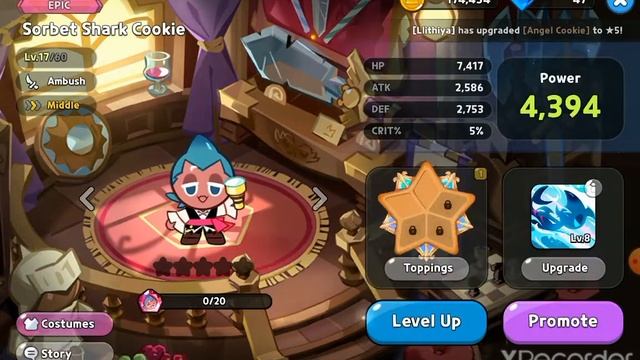 got sorbet shark cookie :D