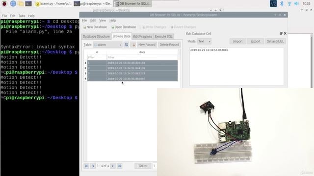 60 - Ringing and Sending Mail with Motion Detection Sensor