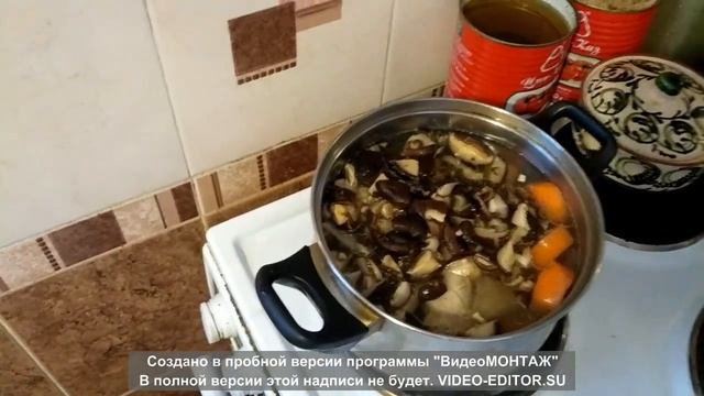 ГРИБНОЙ СУП-проще простого. as easy as shelling pears-MUSHROOM SOUP