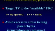 2 Functional residual capacity role to monitor alveolar derecruitment Antonio PESENTI Turin2011