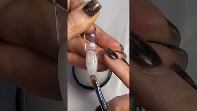 Гель молочный с мелким глиттером - milky glitter от Gel Nail