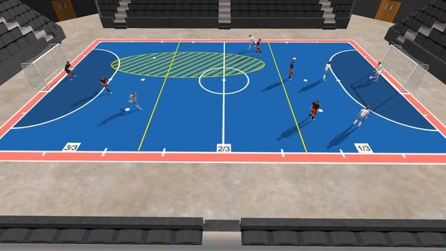 Выход из под прессинга - простые решения (схема 3-1)