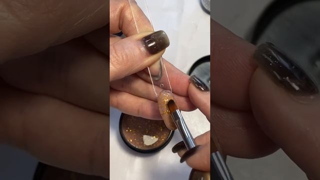 Каучуковая база pink gold с глиттером от Gel Nail