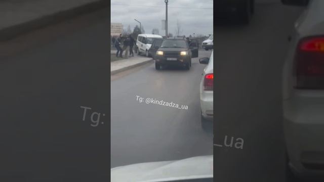 Шуцманы в Луцке упаковали двух громадян прямо посреди дороги