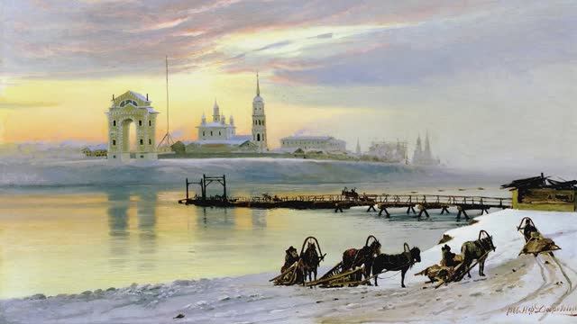 Русские художники Зима 5 часть.