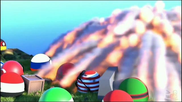 Польша и Машина Времени | Русская Озвучка | 3D Countryballs