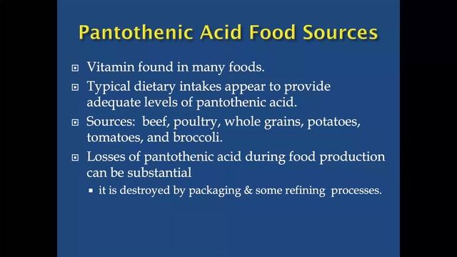 Module 9   Vitamins   Part 2   B Vitamins