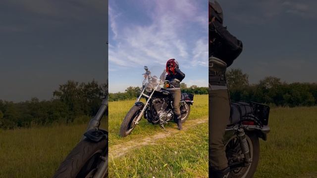 Когда хотела снять эффектное видео | Harley Davidson | #bikergirl