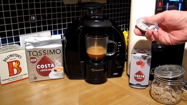 Costa at Home - Americano Coffee - Tassimo T-Disc brewed in my Braun coffee machine