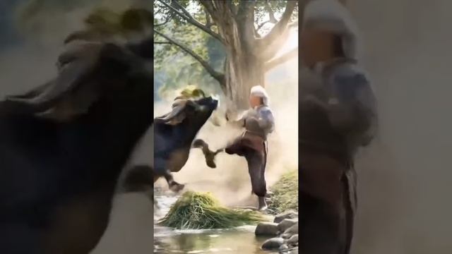 Старуха и буйвол😉😉